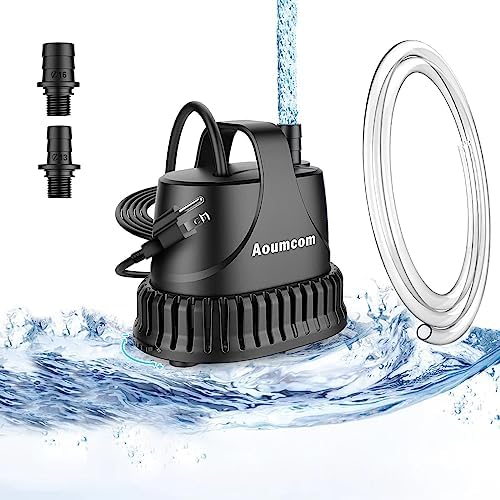 Aoumcom aquarium water pump with nozzle accessories