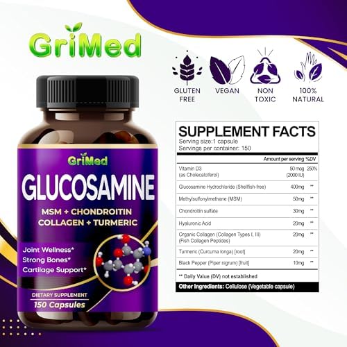 GriMed joint health capsules packaging side angle