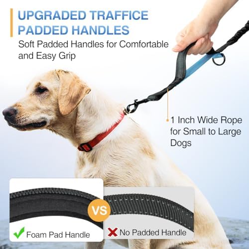 Kytely hands free jogging leash black and blue design