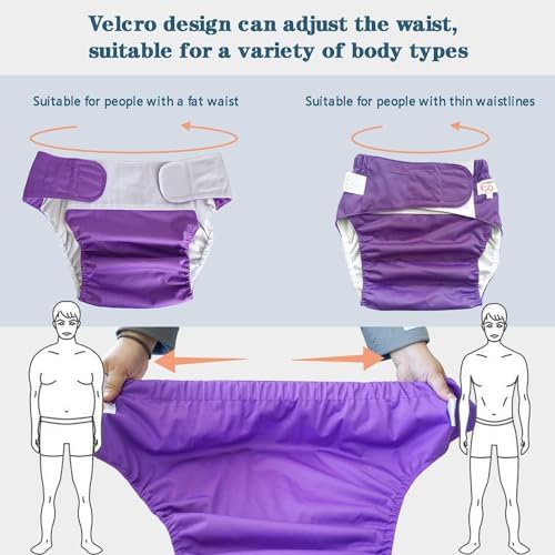 Adjustable Velcro closure on Lmaray adult cloth diaper