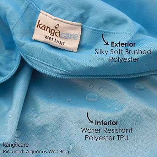 Side profile of Kanga Care waterproof storage bag with zipper