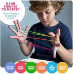 Dan&Darci Cats Cradle String Game Kit - Easter Basket Stuffers - Gifts for 8 9 10 11 12 Year Old Girl - Unique Gift for Kids, Tween, Preteen Girl Gift - Kids Game Ages 6-8 - Childrens Activity Games - Image 4