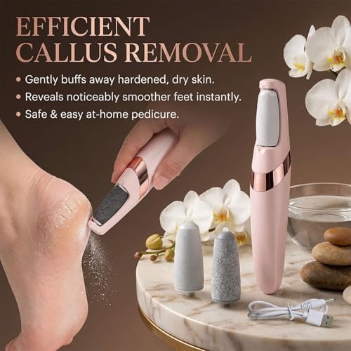 Close up of Glisca callus remover coarse and fine rollers