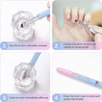 Jassins metal handle nail art brushes for precise design
