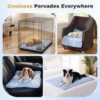 Demonstration of the machine washable ZOMISIA cooling mat being cleaned easily