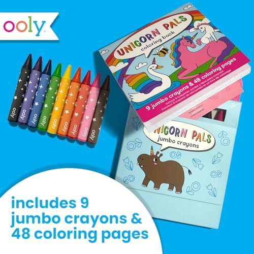 Toddler travel art activities package with unicorn characters on a pink storage case.