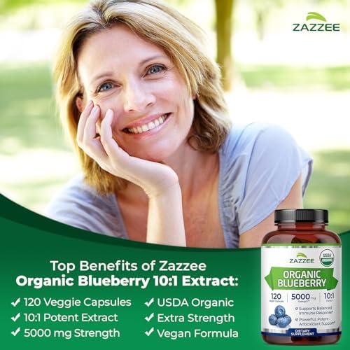 Zazzee organic supplement facts and ingredients label