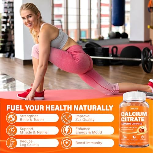 Veyttisy Calcium Citrate gummies orange flavor bottle