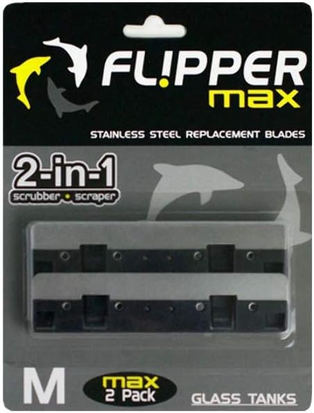 Ultra-low profile metal scraper blades for stubborn algae removal.