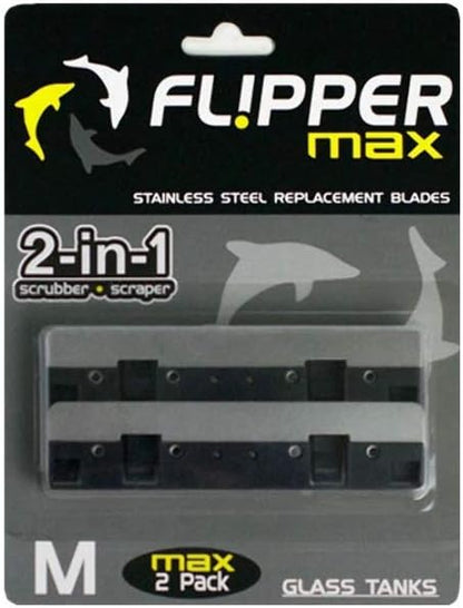 Ultra-low profile metal scraper blades for stubborn algae removal.