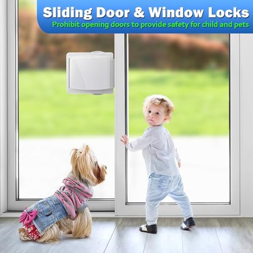 Zrfcxe child safety lock installed on a sliding glass door