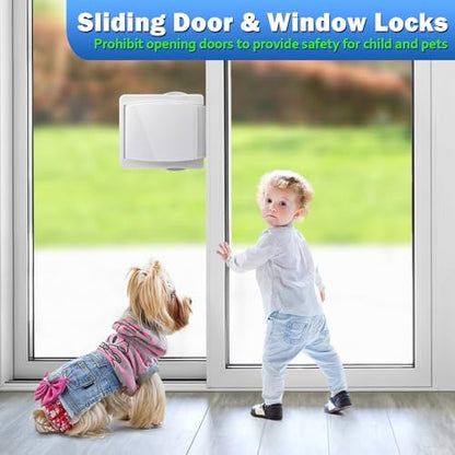 Zrfcxe child safety lock installed on a sliding glass door