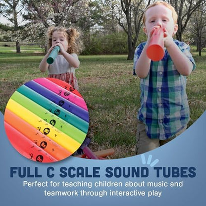 Durable plastic educational percussion sticks for classroom and group play close up details