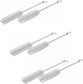 Medline Tracheostomy Sterile Brushes front view showing nylon bristles and stainless steel handle