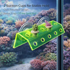 Kcrygogo fish tank coral mount highlighting double suction cups