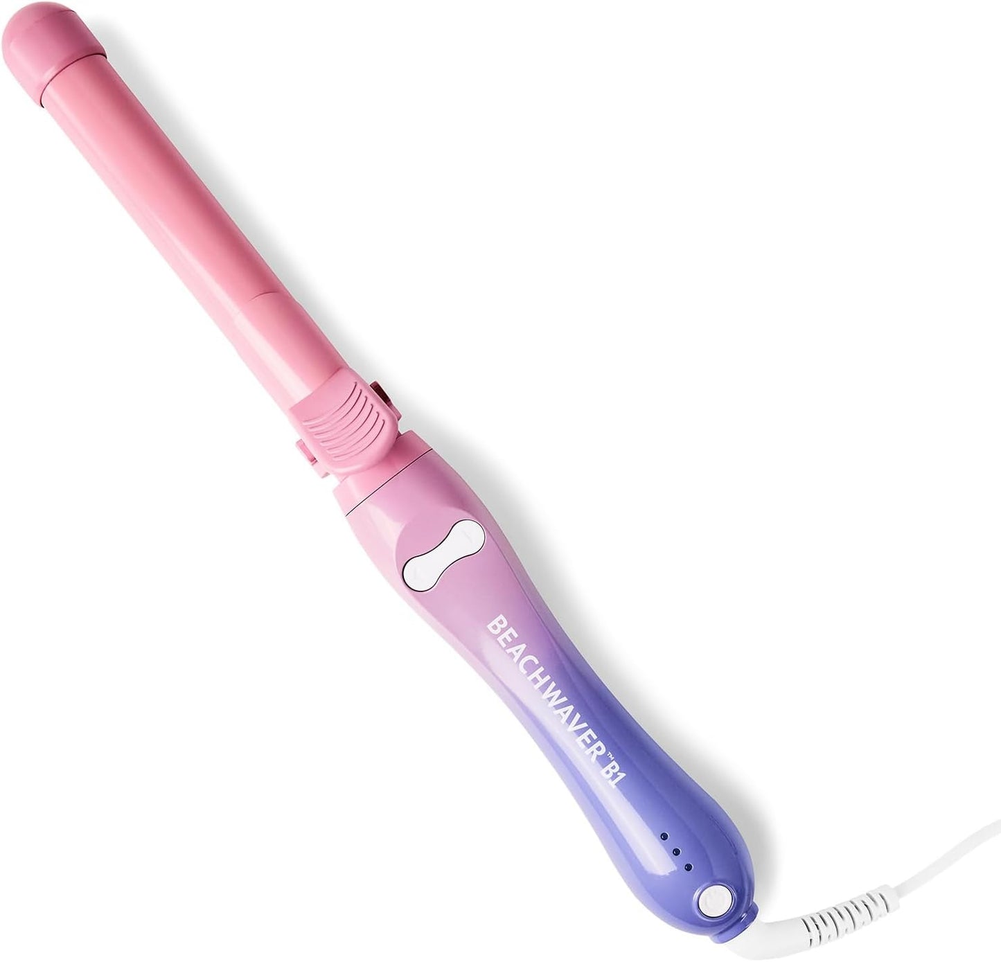 The Beachwaver Co. B1 Rotating Curling Iron in Pink Sunset front view