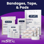 Durable white plastic case of ProHeal Type III first aid kit with handle