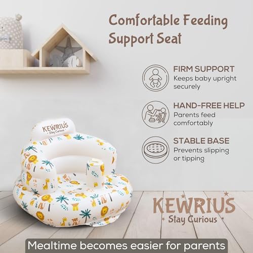 Top down view of Kewrius inflatable safari baby seat
