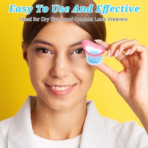 Portable eye care device for removing makeup residue and environmental dust.