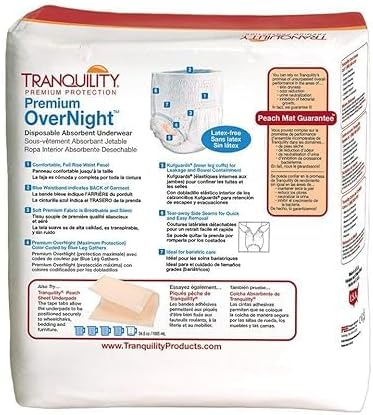 Premium overnight disposable underwear clothlike breathable material texture