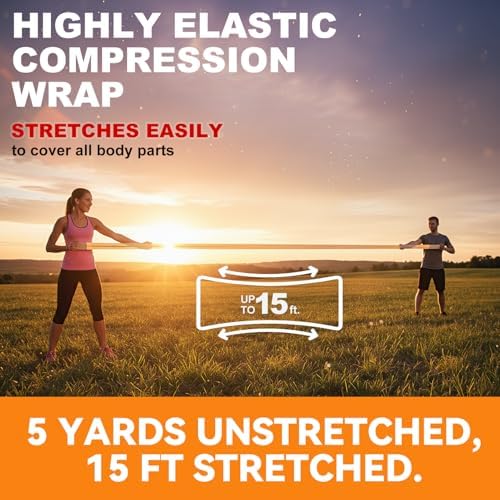 FRESINIDER breathable cotton bandage texture and stretch demonstration.