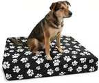 Premium imported universal pet bed slipcover on rectangular mattress