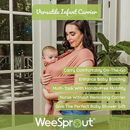 WeeSprout premium Lenzing Modal baby sling wrap fabric texture close up.