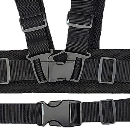 Reflective strips on Holiberty child motorcycle safety harness at night