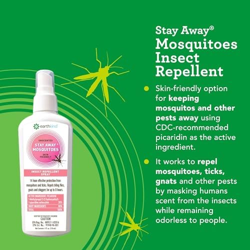 EarthKind plant based unscented mosquito body spray bottle details