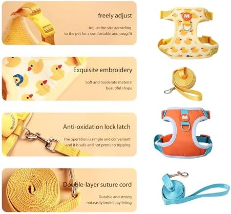 Authentic imported poultry walking vest set with comfortable non-choking chest strap details