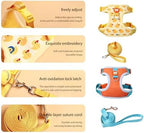 Authentic imported poultry walking vest set with comfortable non-choking chest strap details