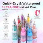 Muzamox nail pens used for intricate dotting designs