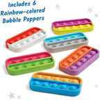 Children practicing addition and subtraction using the hand2mind ten frame pop fidget toy set