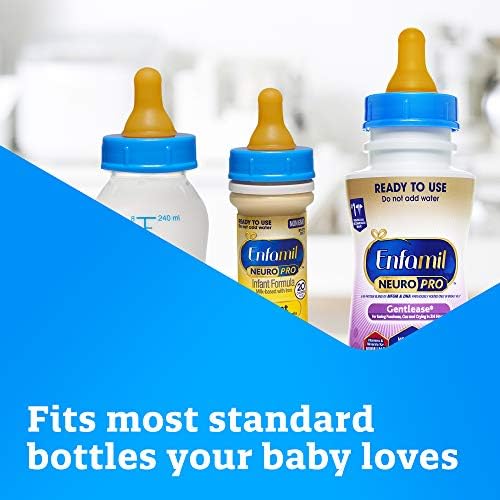Authentic Enfamil USA imported soft nipples package showing product specifications and certifications