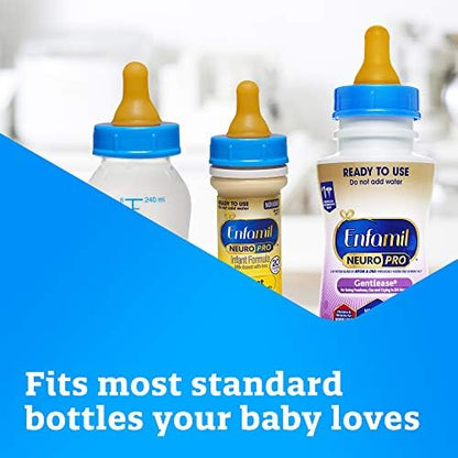Authentic Enfamil USA imported soft nipples package showing product specifications and certifications
