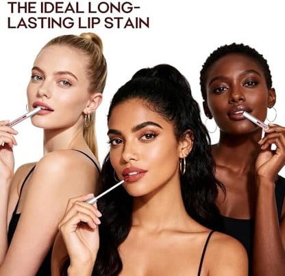 3Pcs Lip Stain Peel Off Set, Peel Off lip Liner Stain Long Lasting Waterproof, Matte Lip Tattoo Tint Transfer Proof, Highly Pigmented Color Lip Makeup(#01+02+03) - Image 5