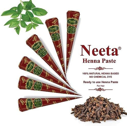 Premium packaging of authentic natural henna paste for Indian consumers