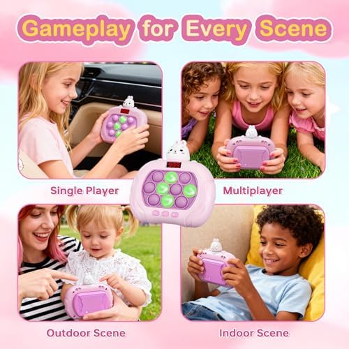 Oyeftp quick push pop game showing LED light display