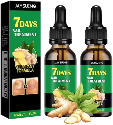 Close up of Ginger Nail Growth Serum bottle