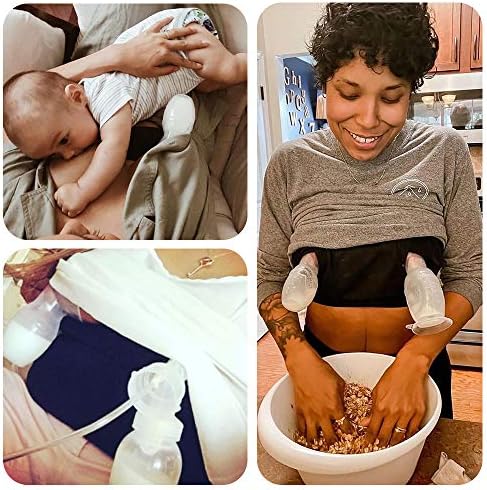 Haakaa silicone breast pump 150ml milk saver close up of clear food grade material