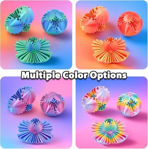 Sybedu stress relief gear balls displayed on an office desk.