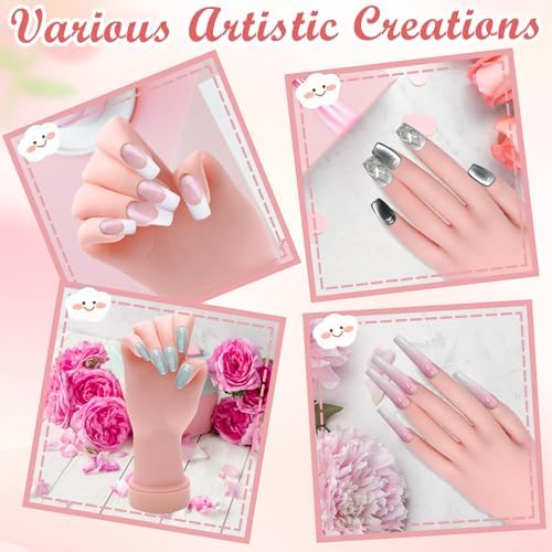 Zhaoyao manicure training kit with nail tips and jelly glue