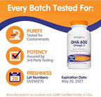 OmegaVia DHA 600mg 120 softgels packaging lifestyle setup