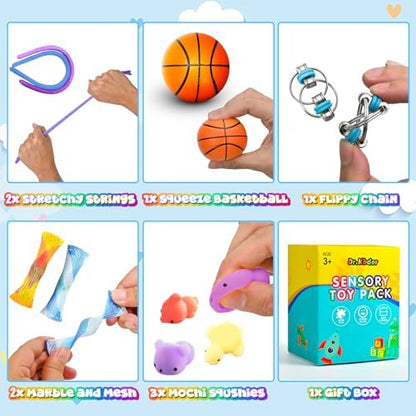 Dr.Kbder transformable fidget spinner and sensory balls set
