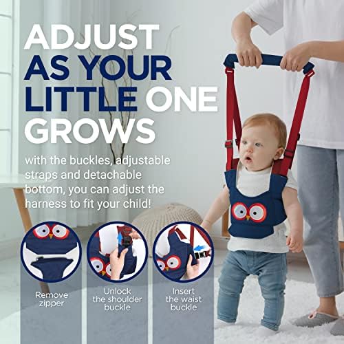 Adjustable handheld kids walker helper for 7-24 month olds