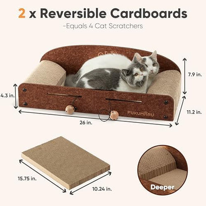 Side view of the ergonomic curved raised edges providing neck support on the cat nap lounger.