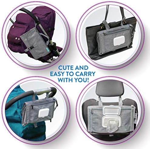 Internal mesh pockets of Kopi Baby diaper changing kit