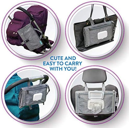 Internal mesh pockets of Kopi Baby diaper changing kit