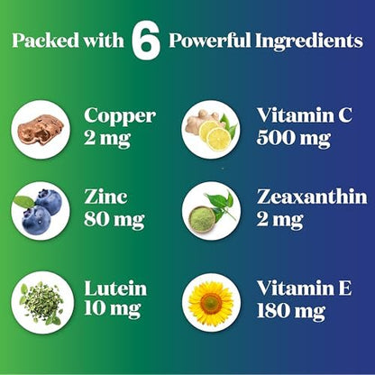 Superfood MD USA imported eye care supplement bottle with lutein and zeaxanthin