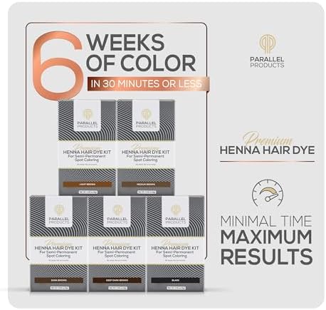 Parallel Products 5 grams henna dye kit with included syringe and mixing paddles